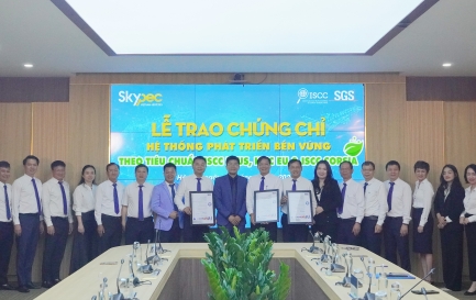 SKYPEC ĐÓN NHẬN CHỨNG CHỈ ISCC – KHẲNG ĐỊNH CAM KẾT PHÁT TRIỂN BỀN VỮNG VÀ BẢO VỆ MÔI TRƯỜNG